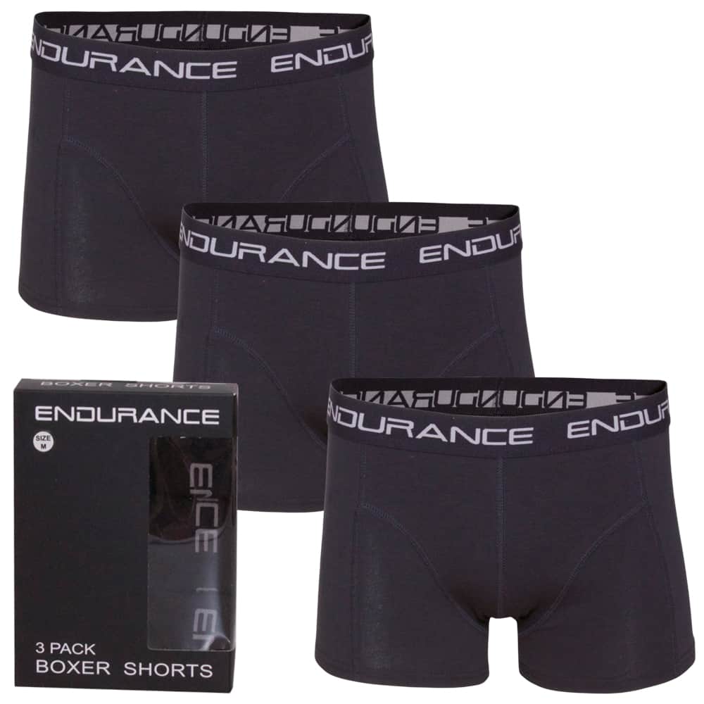 Endurance 3-Pack Boxershorts - XXL - SORT