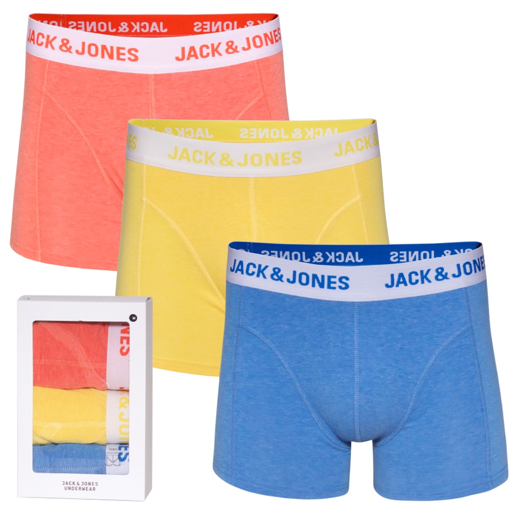 Jack & Jones 3-Pack Colour Boxershorts - S