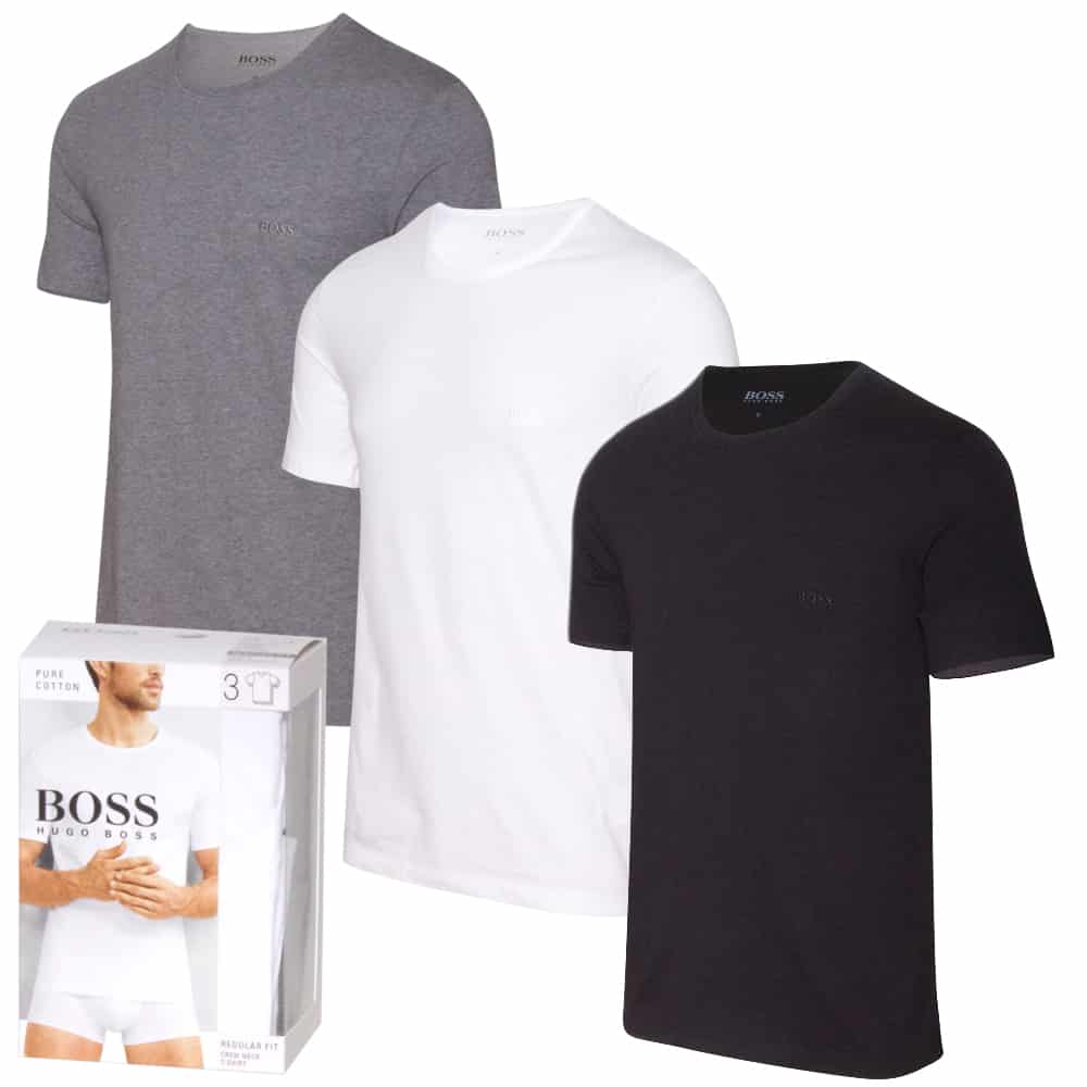 Necklet fest vækstdvale Hugo Boss 3-Pack T-shirts Regular Fit. | Fashionhero