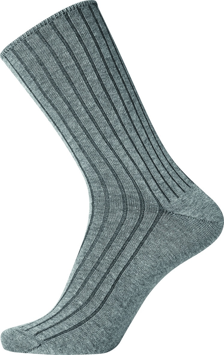 Egtved socks cotton no elastic - 45-48 - GRÅ