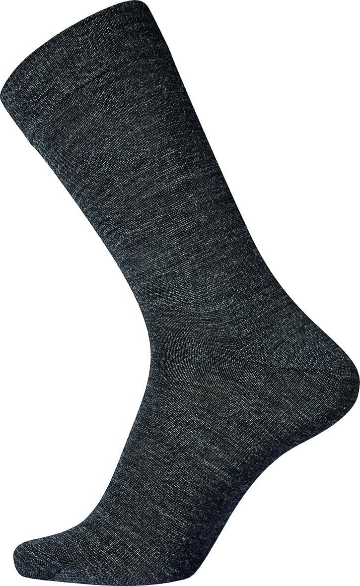 Egtved socks cotton/wool twin, - 36-41 - GRÅ