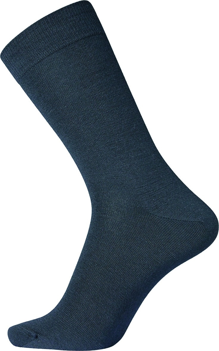 Egtved socks cotton/wool twin, - 36-41 - NAVY