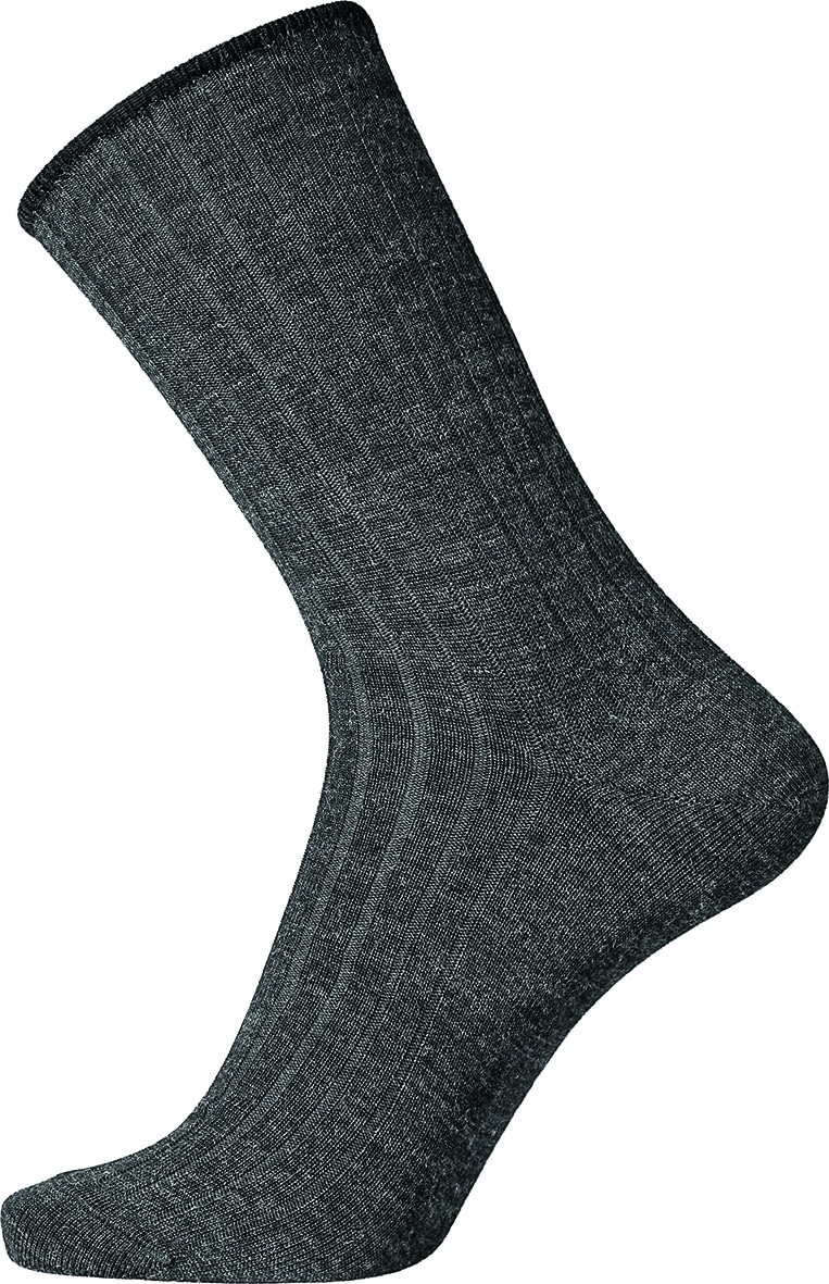 Egtved socks wool no elastic , - 36-41 - GRÅ