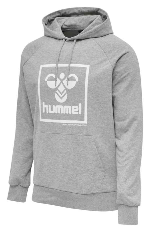 hummel - hmlISAM HOODIE - GREY MELANGE