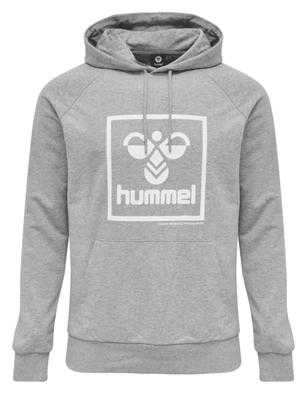 hummel - hmlISAM HOODIE - GREY MELANGE - Image 3