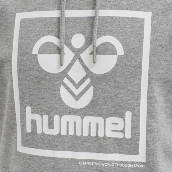 hummel - hmlISAM HOODIE - GREY MELANGE - Image 4