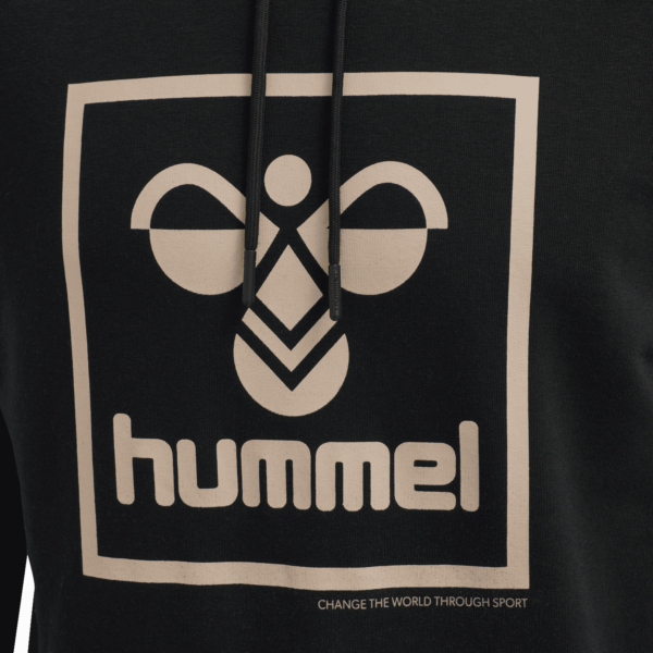 hummel - hmlISAM HOODIE - BLACK/HUMUS - Image 4