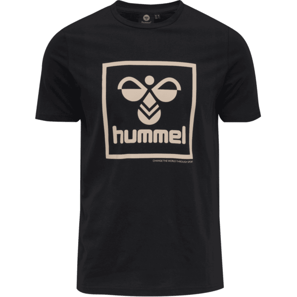 hummel - hmlISAM T-SHIRT - BLACK/HUMUS - Image 3