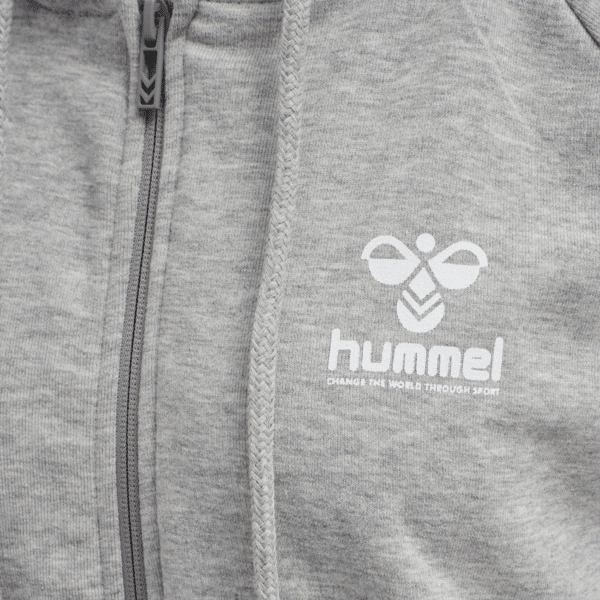 hummel - hmlNONI ZIP HOODIE - GREY MELANGE - Image 4