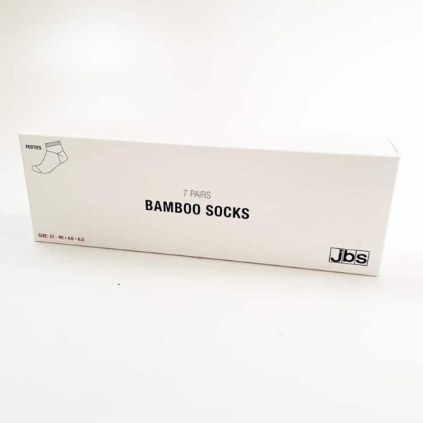 JBS BAMBOO FOOTIES 7 PAIRS BOX Hvid - Image 2