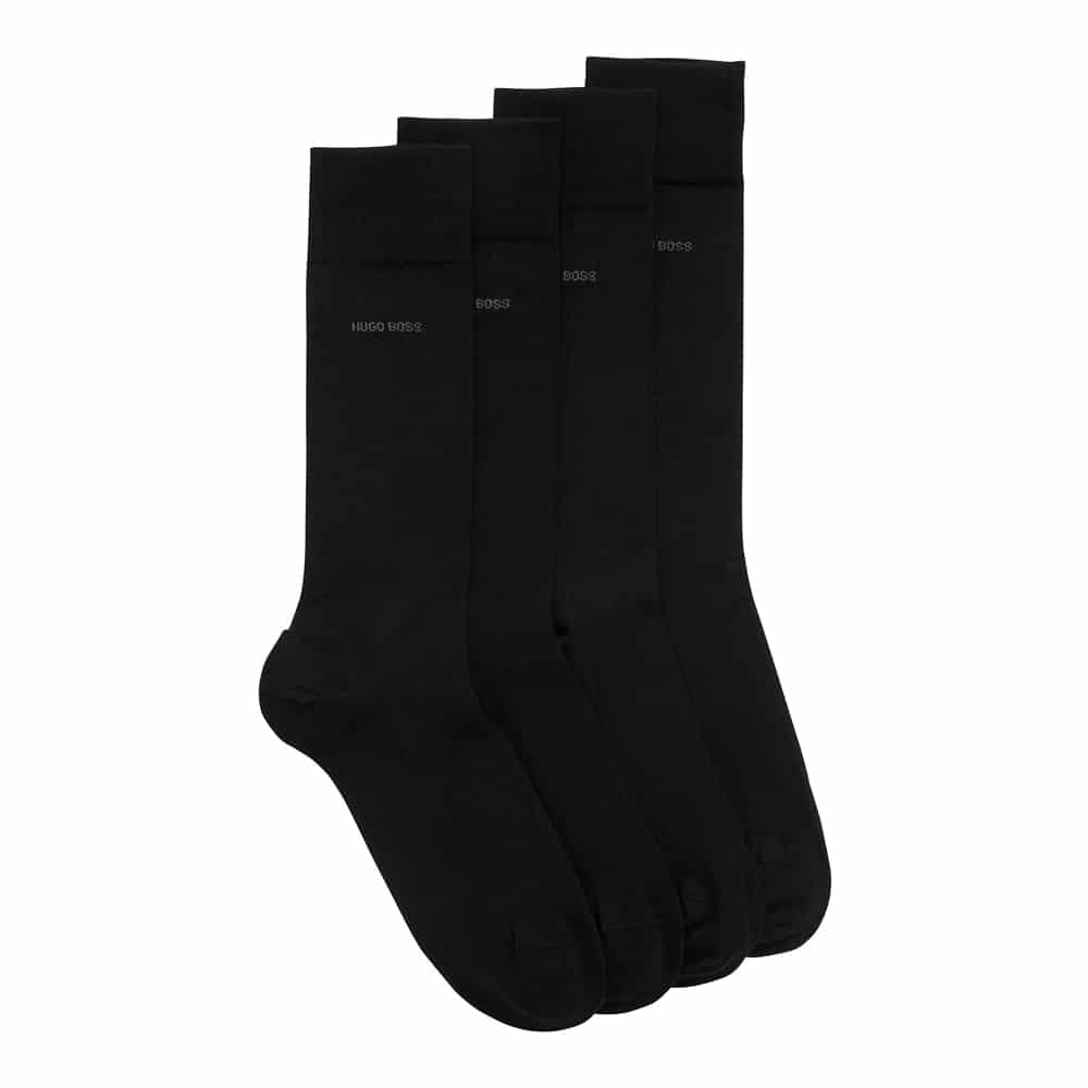 12: 2-Pack Hugo Boss sokker Sort