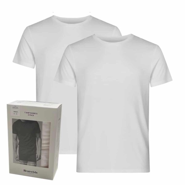 Resteröds 2-Pack Bamboo T-shirts hvid