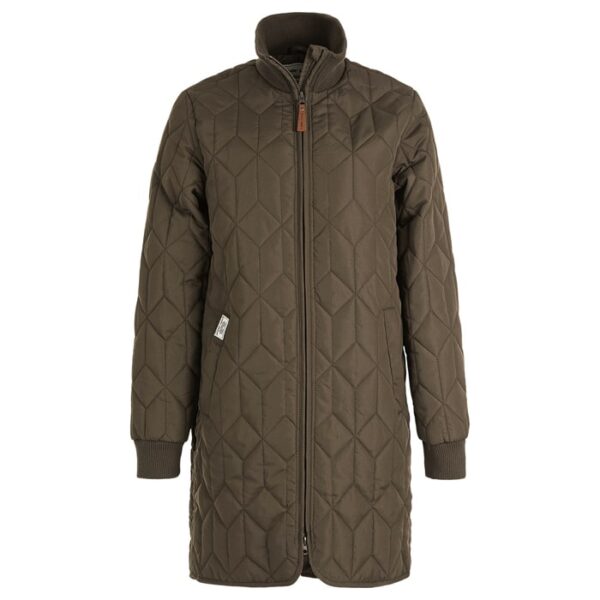 WEATHER REPORT Nokka W Long Quilted Jacket Oliven