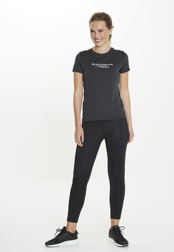 ENDURANCE Zenta W Windblock Long Tights Sort - Image 2