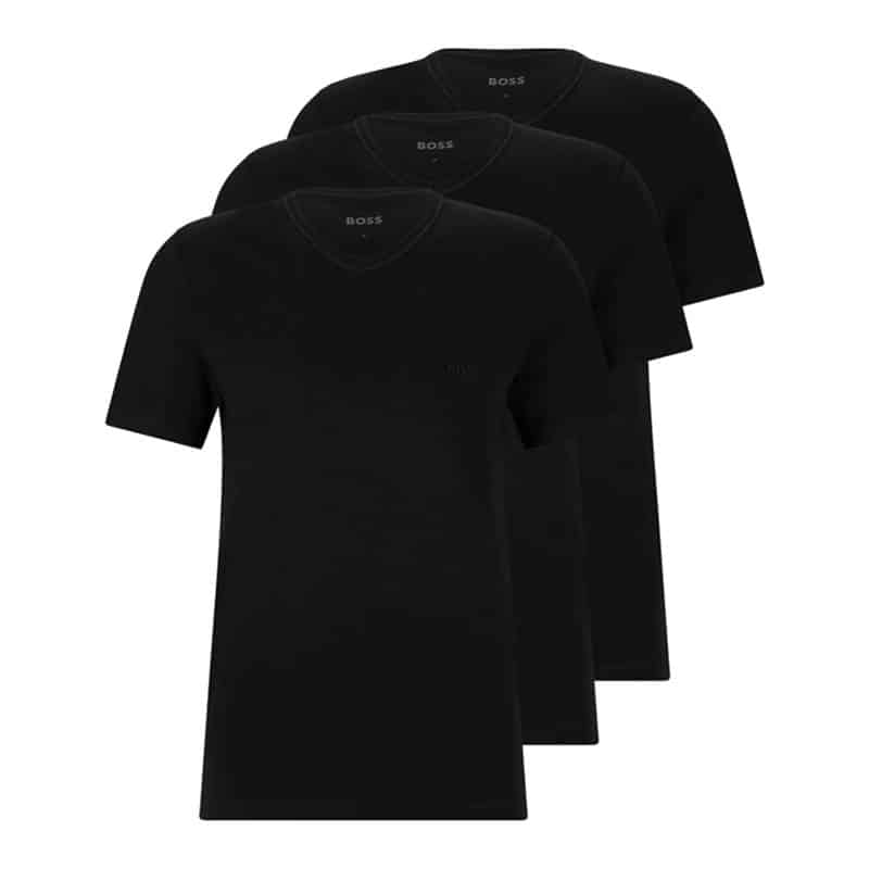 Hugo Boss 3-Pack T-shirts V-Neck Sort - XL
