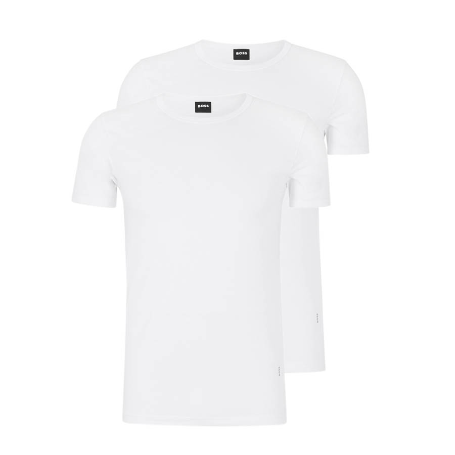 Hugo Boss 2-Pack T-Shirts Cotton Stretch Hvid - 2XL