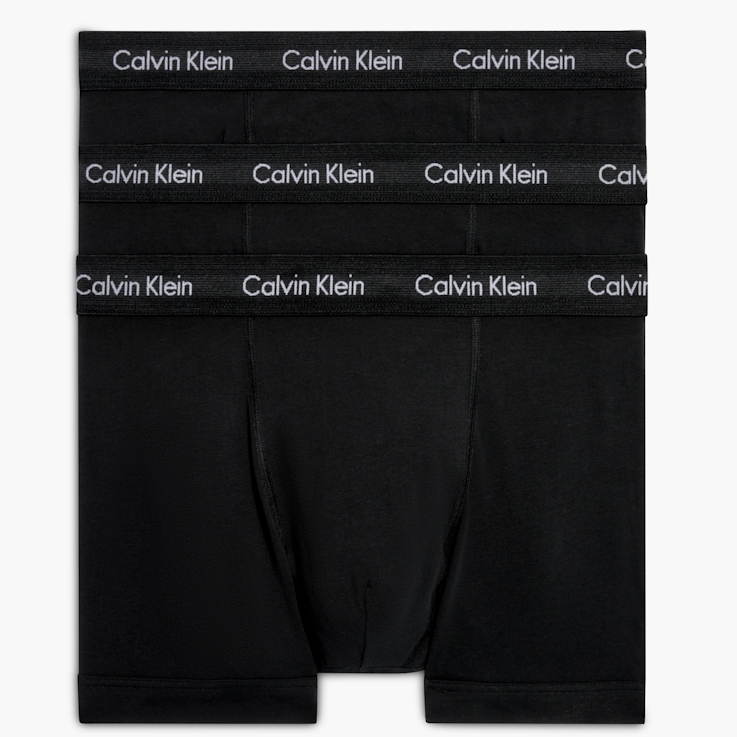 Calvin Klein 3 pakke trunk underbukser sort - XS