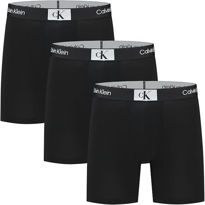 4: Calvin Klein 3 pakke boxerbreif underbukser sort - S
