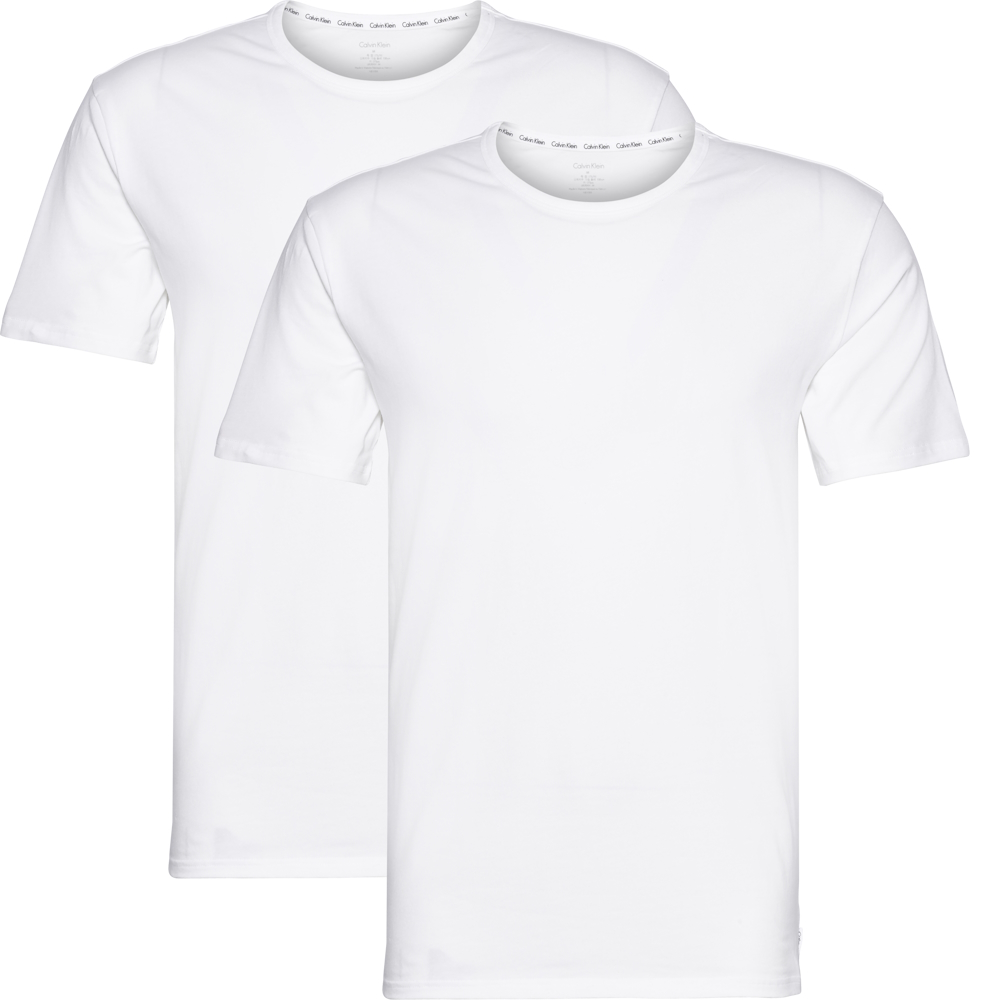 Se Calvin Klein 2 pakke crew-neck T-shirt hvid - XL hos Fashionhero.dk