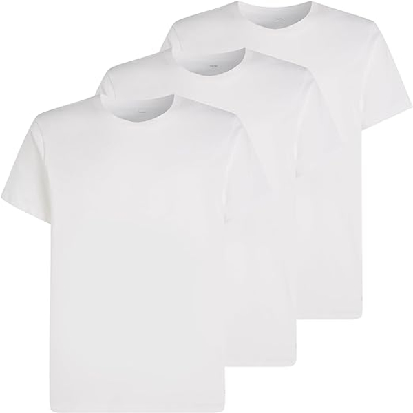 Se Calvin Klein 3 pakke crew-neck T-shirt hvid - S hos Fashionhero.dk