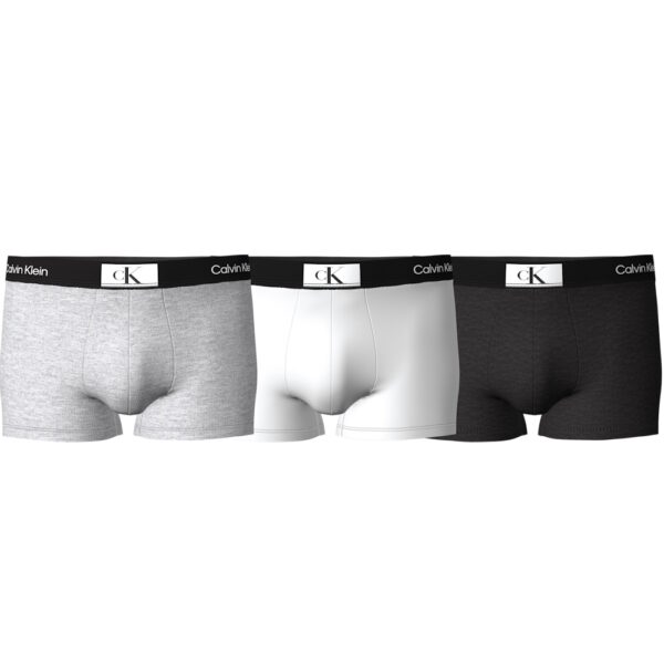 Calvin Klein 3 pakke trunk underbukser sort/hvid/grå