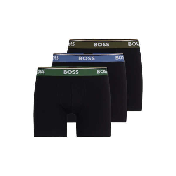 BOSS 3 Pack POWER boxer Breif sort/farvet rem