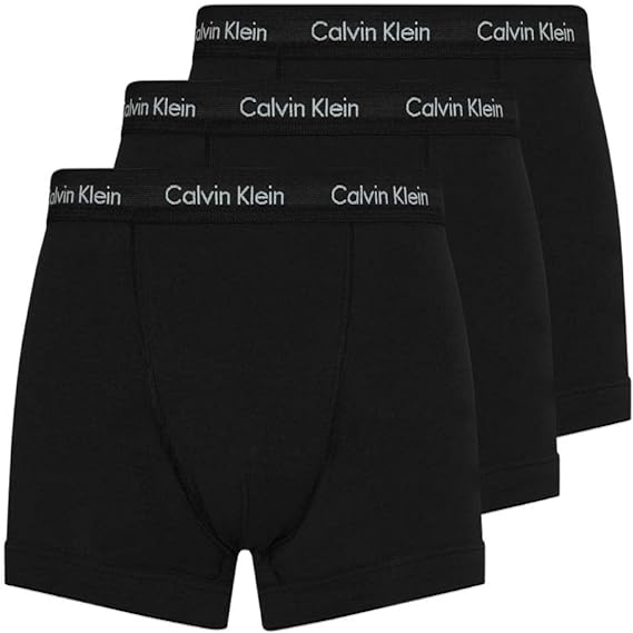 Billede af Calvin Klein 3 pack Trunks, low-rise sort - S