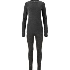 Whistler Langærmet trøje og lange uld underbukser Sort