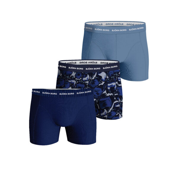 Björn Borg 3-Pack Boxershorts med Stretch blå