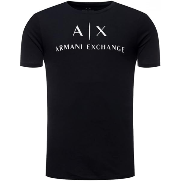 Armani Exchange Slim t-shirt med A | X logo navy