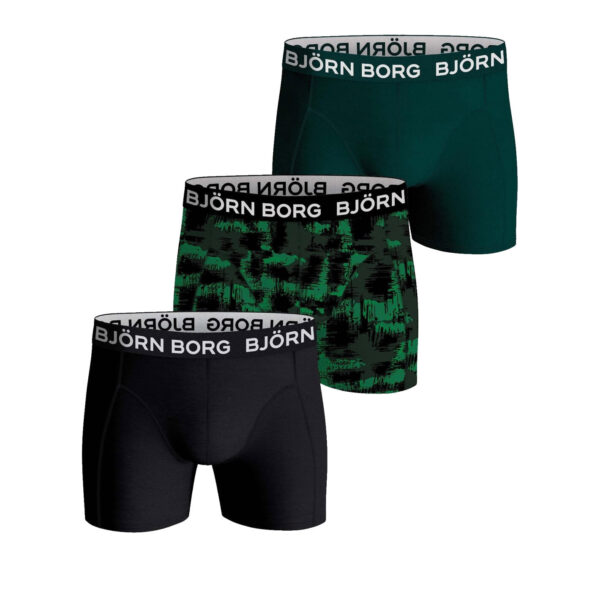 Björn Borg Shorts bomulds-stretch 3-Pak flerefarvede