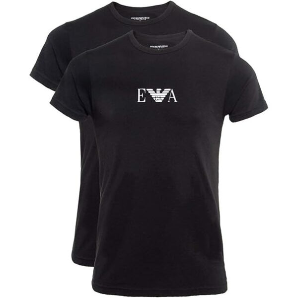 Emporio Armani Rund hals t-shirt 2 pak sort