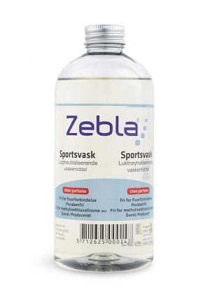 Zebla Sportsvask uden parfume, 500ml klar